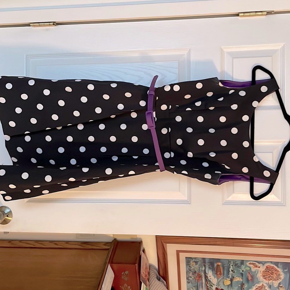 White House Black Market Fun Semi-Formal Polka Dot Dress with Pockets